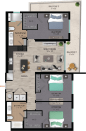 3 beds, 2 baths, 1,504 sqft, $4,384