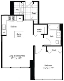 1 bed, 1 bath, 700 sqft, $2,699