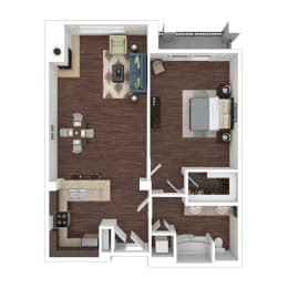 1 bed, 1 bath, 820 sqft, $3,492