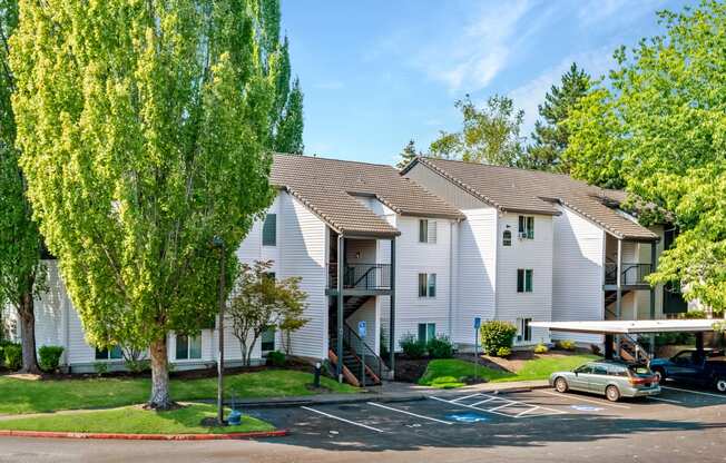 Elmonica Court building exterior and parking lot, Beaverton, OR , 97006