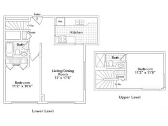 2 beds, 2 baths, 910 sqft, $2,519