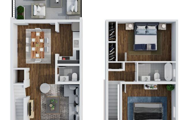 2 beds, 1.5 baths, 1,160 sqft, $925, Unit 1701 H
