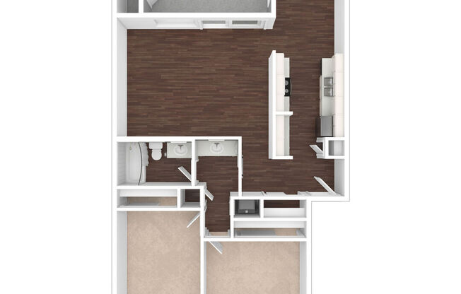 2 beds, 1 bath, 977 sqft, $2,628