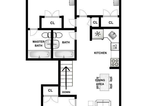 4 beds, 3 baths, 2,000 sqft, $5,495, Unit GARDEN