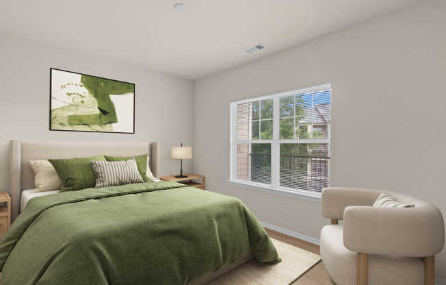 Bedroom with Hard Surface Flooring