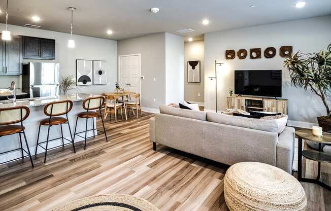 Living Room at Sterling Prairie Trail North in Ankeny, IA