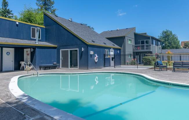 our apartments showcase a swimming pool