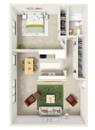 1 bed, 1 bath, 790 sqft, $1,120