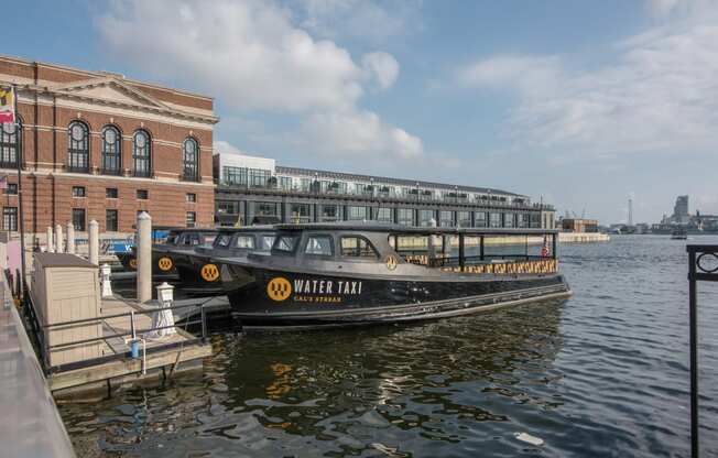 Commuting via Water Taxi at Crescent at Fells Point by Windsor, 951 Fell Street, MD