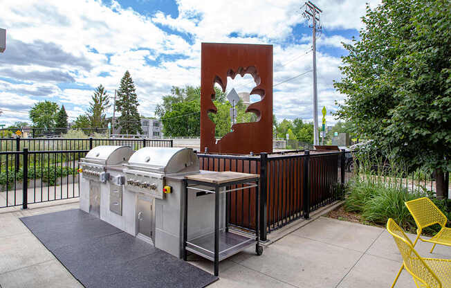 outdoor grilling station