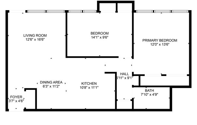 2 beds, 1 bath, 850 sqft, $1,099, Unit 279-107