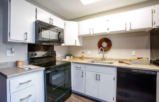 Kitchen at Sky Island Apartments