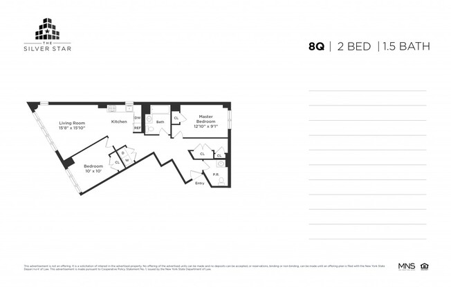 2 beds, 1.5 baths, $4,098, Unit 8-Q