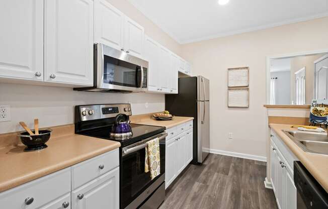 Kitchen Basin with cabinets at Alden Place at South Square, Durham