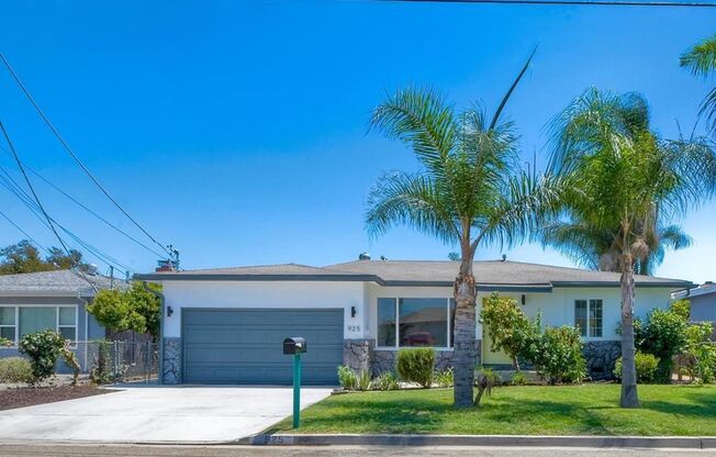 WHIMSICAL CHARM MEETS OPEN LIVING – 3 BED / 2 BATH HOME IN ESCONDIDO PET FRIENDLY