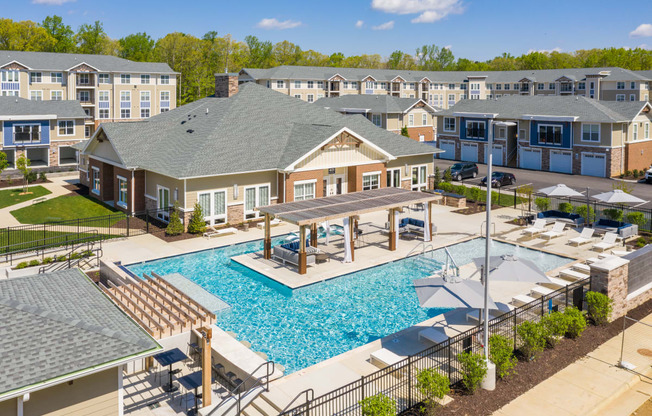 take a dip in our resort style swimming pool at The Bend Arbordale, Williamsburg, VA, 23188