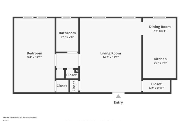 1 bed, 1 bath, $1,395, Unit 103