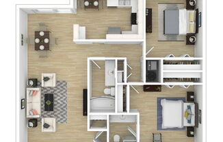 2 beds, 2 baths, 1,152 sqft, $2,295