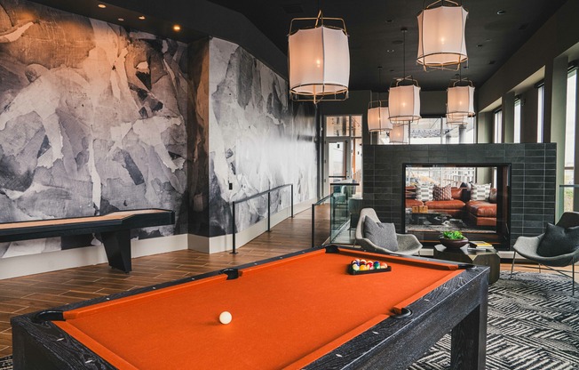 Enjoy evenings filled with fun and friendly competition while playing billiards.