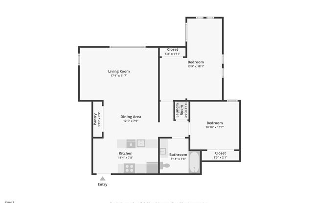 2 beds, 1 bath, 913 sqft, $2,495, Unit 135