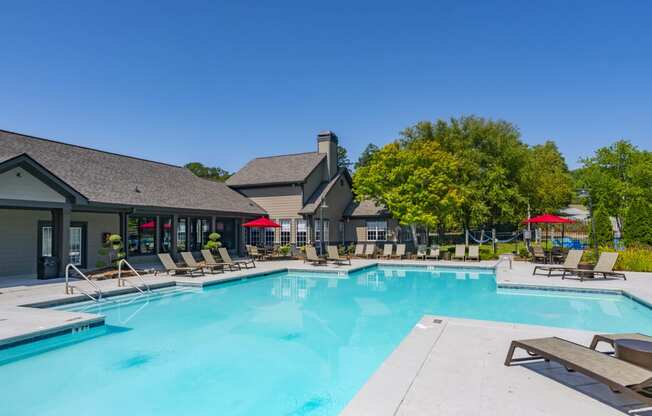 the swimming pool at our apartments