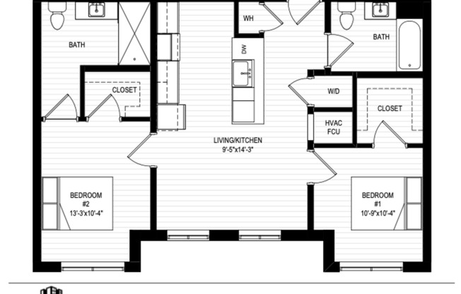 2 beds, 2 baths, 820 sqft, $3,100, Unit 508