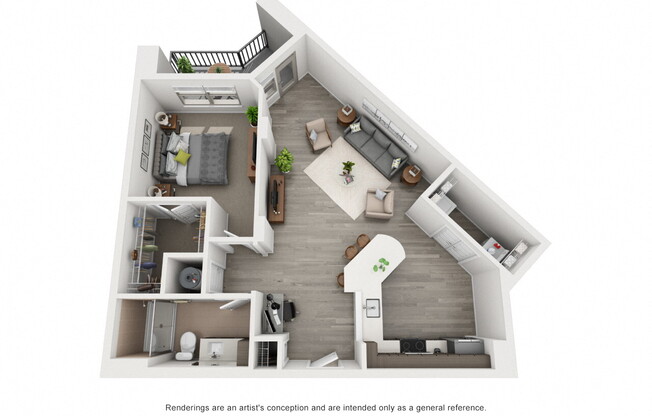 1 bed, 1 bath, $1,670