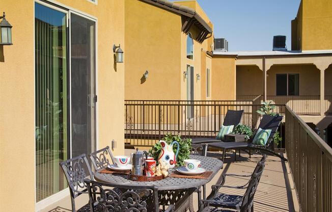 Enjoy Evening Tea In Private Patio at The Verandas, Canoga Park