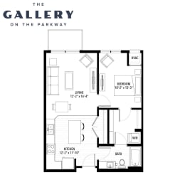 1 bed, 1 bath, 711 sqft, $1,415