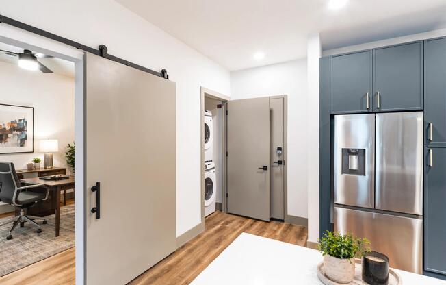 A smart layout with in-home laundry, sleek storage, and easy access throughout.
