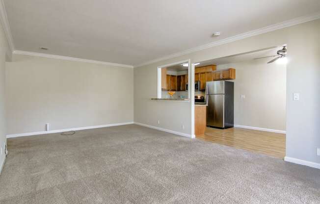 Living Area With Kitchen at Magnolia Place, Sunnyvale, CA