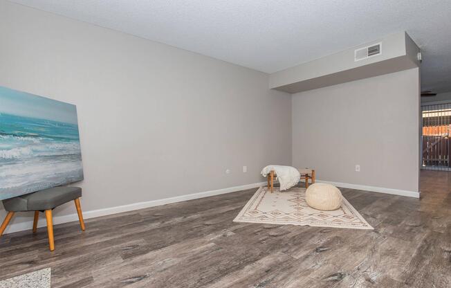 a bedroom with a bed in a room