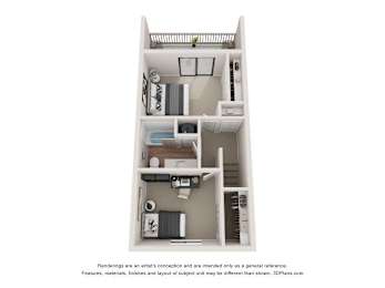 2 beds, 1.5 baths, 960 sqft, $1,416