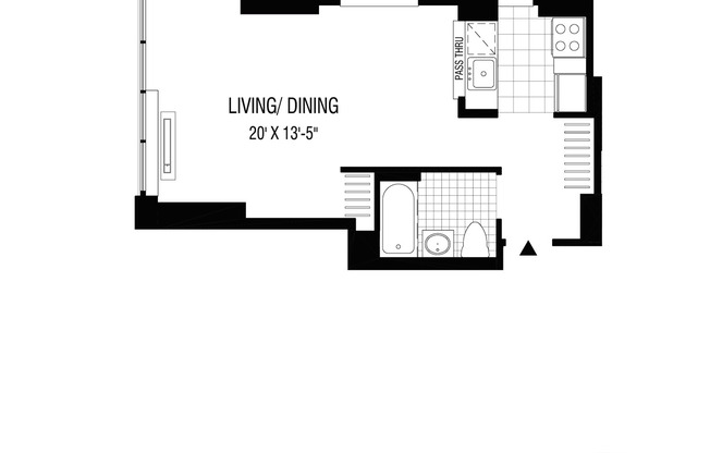 Studio, 1 bath, $3,925, Unit 2311