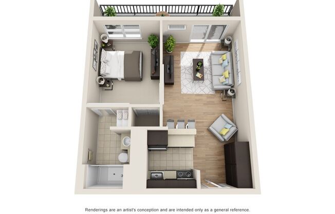 1 bed, 1 bath, 680 sqft, $1,635, Unit A-810