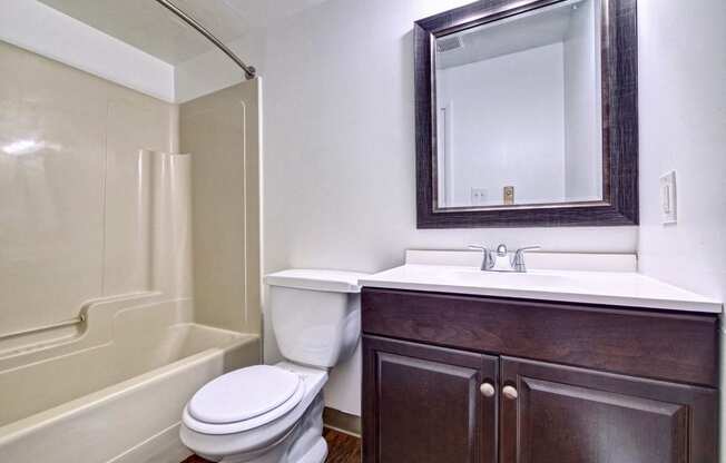 Bathroom With Bathtub at Highland Club Apartments, New York