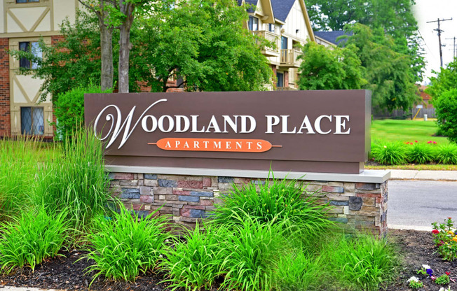 Woodland Place Apartments Entrance Sign