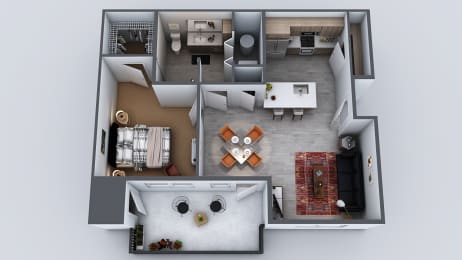 1 bed, 1 bath, 735 sqft, $1,706