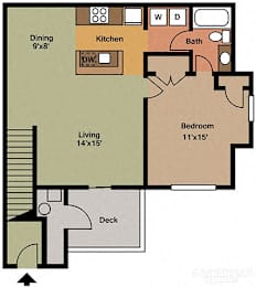 1 bed, 1 bath, 750 sqft, $1,514