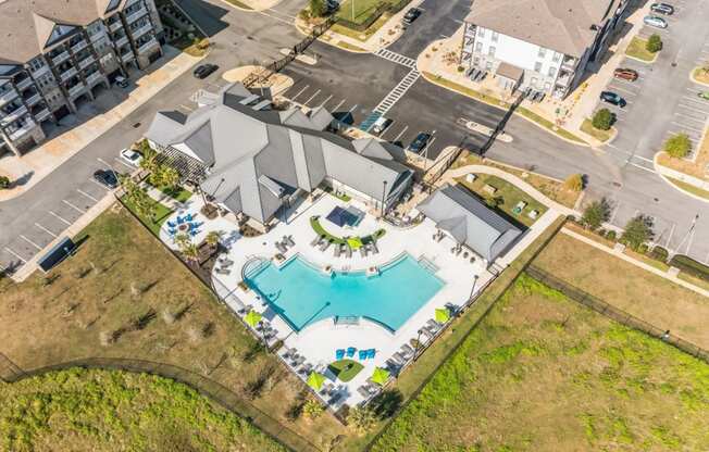 An overhead view of Evergreen at Southwood in Tallahassee, FL