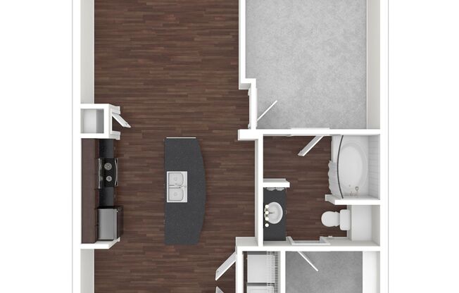 1 bed, 1 bath, 703 sqft, $1,320