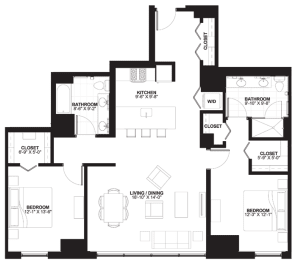 2 beds, 2 baths, 1,405 sqft, $4,377