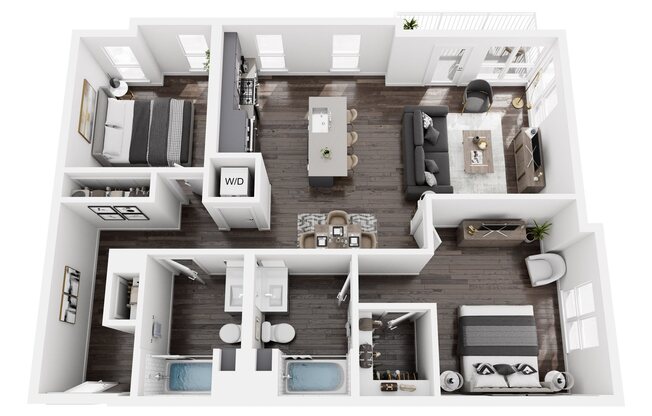 2 beds, 2 baths, 1,153 sqft, $3,457