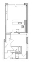 1 bed, 1 bath, 735 sqft, $1,271