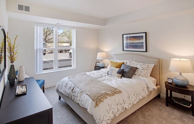 Bedroom Interior at Landings of Lexington, Minnesota, 55014