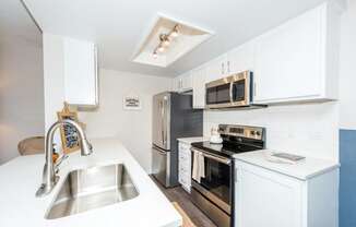 Townhomes with a View Kitchen Sink and Counters