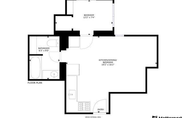 1 bed, 1 bath, 341 sqft, $1,399, Unit 4A