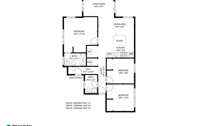 3 beds, 2 baths, 900 sqft, $2,750, Unit 1548-1A