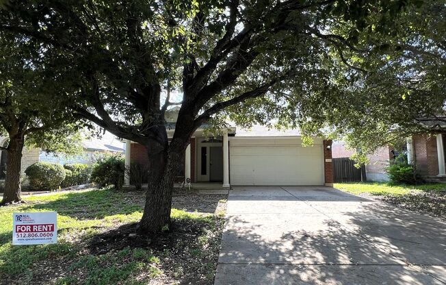 Single Story, 3 Bedrooms and 2 Bathroom Home for Rent in Dell Diamond, Round Rock, Texas