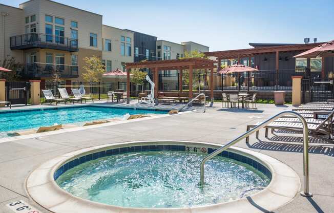 Hot Tub at 8000 Uptown Apartments in Broomfield, CO